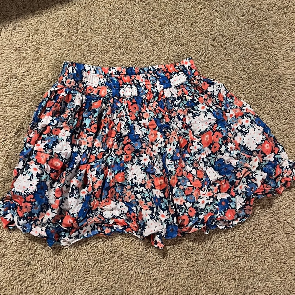 Floral Colorful Aeropostale Size XS Mini Skirt
